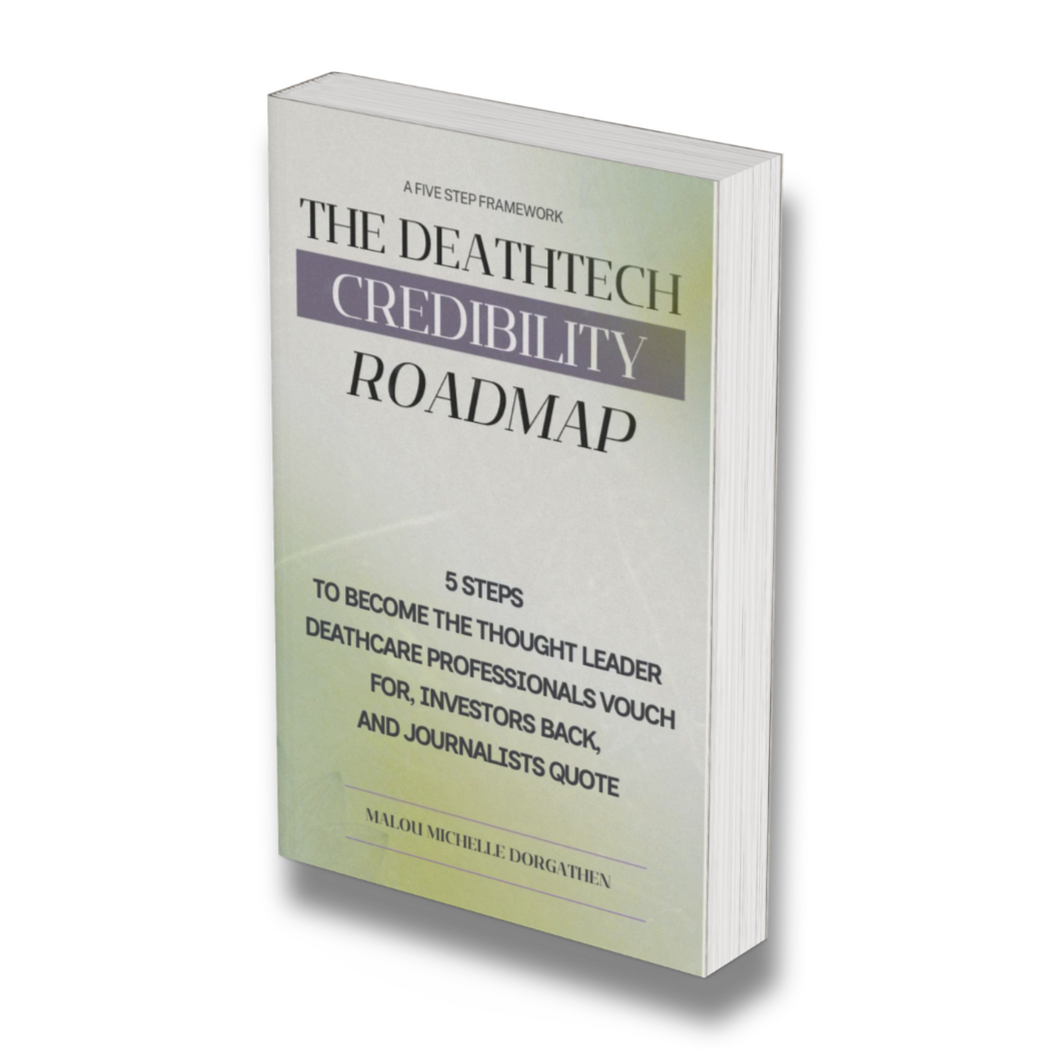 Book cover of the DeathTech Credbility Roadmap by Malou